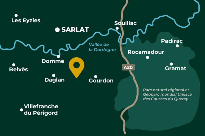 carte Vallée Dordogne